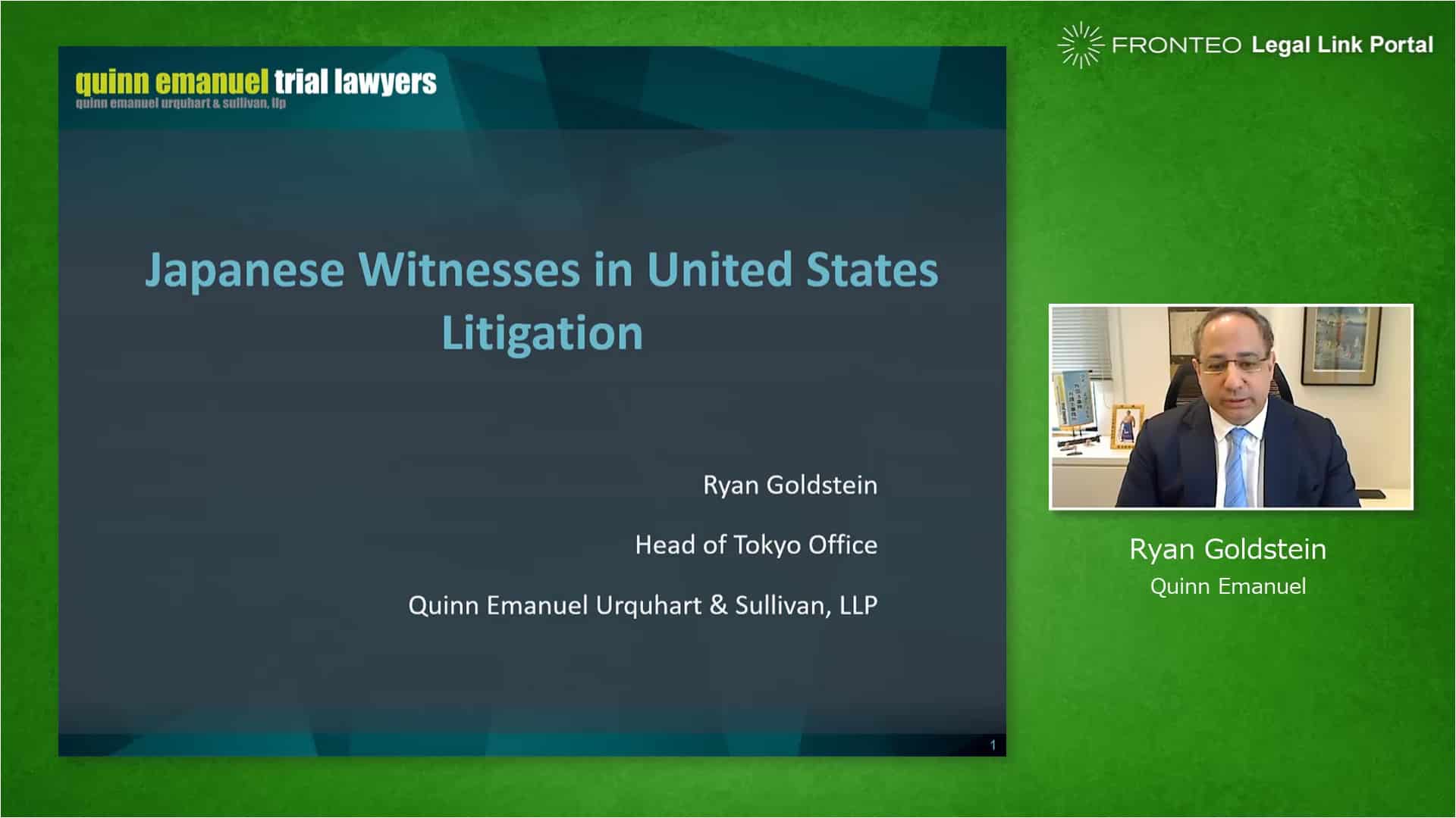 【Webinar】米国訴訟の宣誓証言において日本の証人や企業が備えるべきこと Part 1