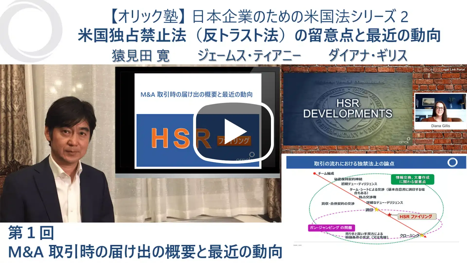米国独占禁止法（反トラスト法）の留意点と最近の動向 – 第1回 – M&A 取引時の届け出の概要と最近の動向のサムネイル